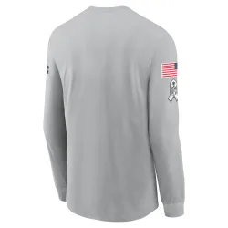 Carolina Panthers Men's 2024 Salute To Service Long Sleeve T-Shirt (Gray)
