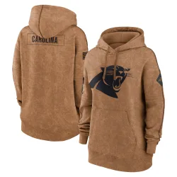 Carolina Panthers Women's 2023 Salute to Service Pullover Hoodie (Brown)