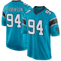 A'Shawn Robinson Carolina Panthers Game Men's Alternate Jersey (Blue)