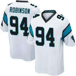 A'Shawn Robinson Carolina Panthers Game Men's Jersey (White)