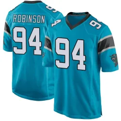 A'Shawn Robinson Carolina Panthers Game Youth Alternate Jersey (Blue)