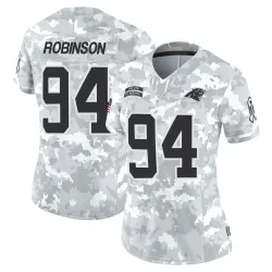 A'Shawn Robinson Carolina Panthers Limited Women's 2024 Salute to Service Jersey (Arctic Camo)