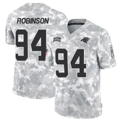 A'Shawn Robinson Carolina Panthers Limited Youth 2024 Salute to Service Jersey (Arctic Camo)