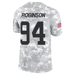 A'Shawn Robinson Carolina Panthers Limited Youth 2024 Salute to Service Jersey (Arctic Camo)