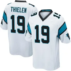 Adam Thielen Carolina Panthers Game Men's Jersey (White)