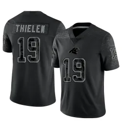 Adam Thielen Carolina Panthers Limited Men's Reflective Jersey (Black)