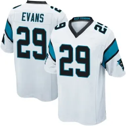 Akayleb Evans Carolina Panthers Game Men's Jersey (White)