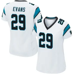 Akayleb Evans Carolina Panthers Game Women's Jersey (White)