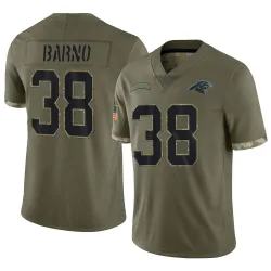 Amare Barno Carolina Panthers Limited Men's 2022 Salute To Service Jersey (Olive)
