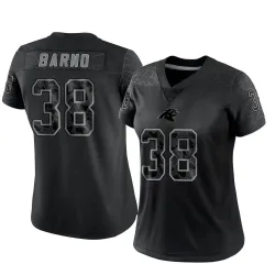 Amare Barno Carolina Panthers Limited Women's Reflective Jersey (Black)