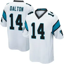 Andy Dalton Carolina Panthers Game Youth Jersey (White)
