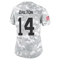 Andy Dalton Carolina Panthers Limited Women's 2024 Salute to Service Jersey (Arctic Camo)