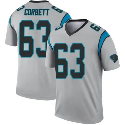 Austin Corbett Carolina Panthers Legend Men's Inverted Silver Jersey ()