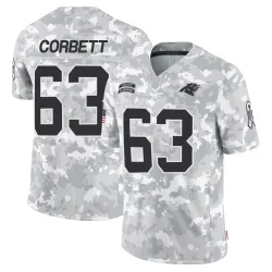 Austin Corbett Carolina Panthers Limited Men's 2024 Salute to Service Jersey (Arctic Camo)