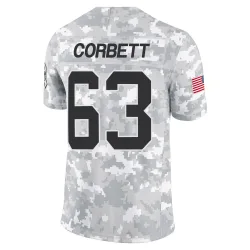 Austin Corbett Carolina Panthers Limited Men's 2024 Salute to Service Jersey (Arctic Camo)