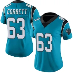 Austin Corbett Carolina Panthers Limited Women's Alternate Vapor Untouchable Jersey (Blue)
