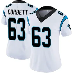 Austin Corbett Carolina Panthers Limited Women's Vapor Untouchable Jersey (White)