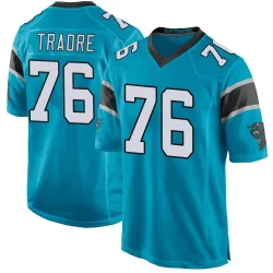 Badara Traore Carolina Panthers Game Men's Alternate Jersey (Blue)