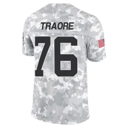 Badara Traore Carolina Panthers Limited Men's 2024 Salute to Service Jersey (Arctic Camo)