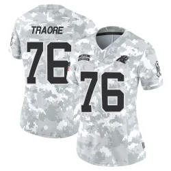 Badara Traore Carolina Panthers Limited Women's 2024 Salute to Service Jersey (Arctic Camo)