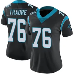 Badara Traore Carolina Panthers Limited Women's Team Color Vapor Untouchable Jersey (Black)