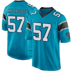 Bam Martin-Scott Carolina Panthers Game Men's Alternate Jersey (Blue)