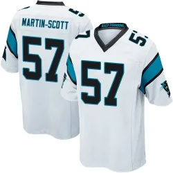Bam Martin-Scott Carolina Panthers Game Men's Jersey (White)