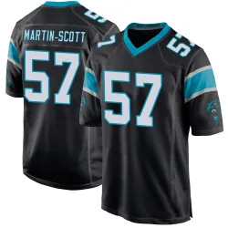 Bam Martin-Scott Carolina Panthers Game Men's Team Color Jersey (Black)