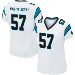 Bam Martin-Scott Carolina Panthers Game Women's Jersey (White)
