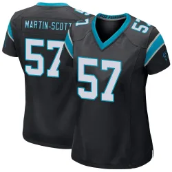 Bam Martin-Scott Carolina Panthers Game Women's Team Color Jersey (Black)