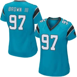 Bobby Brown III Carolina Panthers Game Women's Alternate Jersey (Blue)