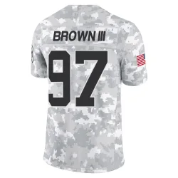 Bobby Brown III Carolina Panthers Limited Men's 2024 Salute to Service Jersey (Arctic Camo)