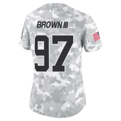 Bobby Brown III Carolina Panthers Limited Women's 2024 Salute to Service Jersey (Arctic Camo)
