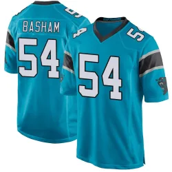Boogie Basham Carolina Panthers Game Men's Alternate Jersey (Blue)
