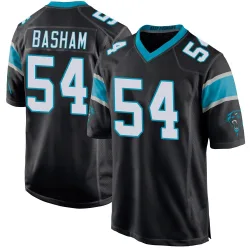 Boogie Basham Carolina Panthers Game Men's Team Color Jersey (Black)