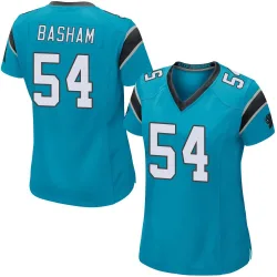 Boogie Basham Carolina Panthers Game Women's Alternate Jersey (Blue)