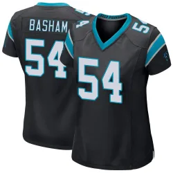 Boogie Basham Carolina Panthers Game Women's Team Color Jersey (Black)