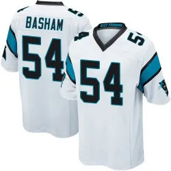 Boogie Basham Carolina Panthers Game Youth Jersey (White)