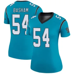Boogie Basham Carolina Panthers Legend Women's Color Rush Jersey (Blue)