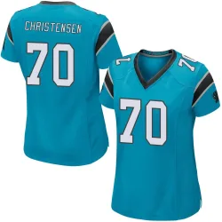 Brady Christensen Carolina Panthers Game Women's Alternate Jersey (Blue)