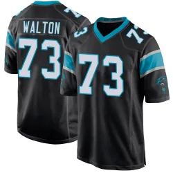 Brandon Walton Carolina Panthers Game Men's Team Color Jersey (Black)