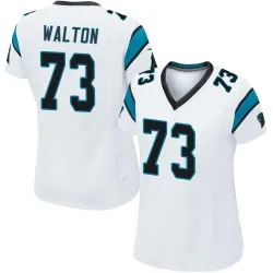 Brandon Walton Carolina Panthers Game Women's Jersey (White)