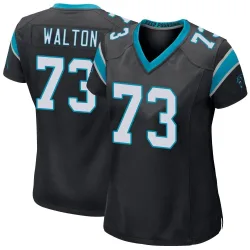 Brandon Walton Carolina Panthers Game Women's Team Color Jersey (Black)