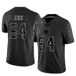 Bryan Cox Carolina Panthers Limited Men's Reflective Jersey (Black)