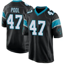 Bumper Pool Carolina Panthers Game Men's Team Color Jersey (Black)