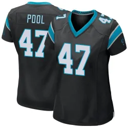 Bumper Pool Carolina Panthers Game Women's Team Color Jersey (Black)