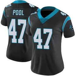 Bumper Pool Carolina Panthers Limited Women's Team Color Vapor Untouchable Jersey (Black)