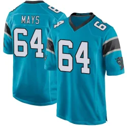 Cade Mays Carolina Panthers Game Men's Alternate Jersey (Blue)