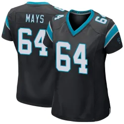 Cade Mays Carolina Panthers Game Women's Team Color Jersey (Black)