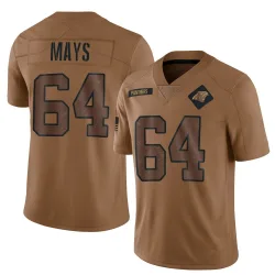 Cade Mays Carolina Panthers Limited Men's 2023 Salute To Service Jersey (Brown)